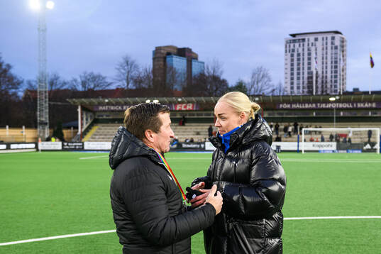 Rosengårds ordförande Håkan Wifvesson och fotbollschef