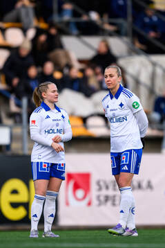 IFK Norrköpings Dana Leskinen och Julia Karlernäs