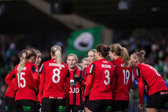 Under fotbollsmatchen i Damallsvenskan mellan Hammarby och