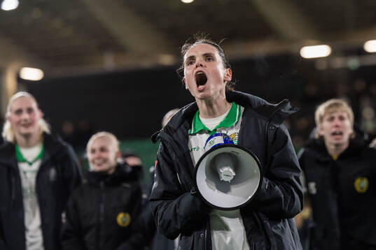 Hammarbys Simone Boye Sørensen jublar