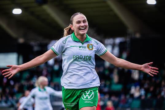 Hammarbys Vilde Hasund jublar