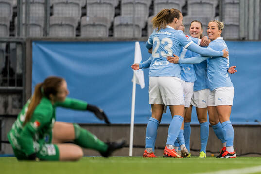 Malmö FFs spelare jublar
