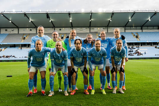 Under fotbollsmatchen i Damallsvenskan mellan Malmö FF och