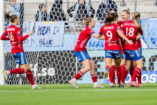Vittsjös spelare jublar
