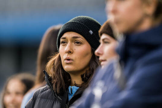Malmö FFs Izzy D’Aquila fotbollsmatchen i Damallsvenskan