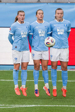 Malmö FFs Agnes Mårtensson och Sara Kanutte Sørensen