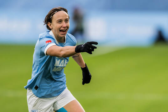 Malmö FFs Miljana Ivanovic jublar