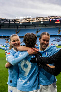 Malmö FFs Miljana Ivanovic jublar