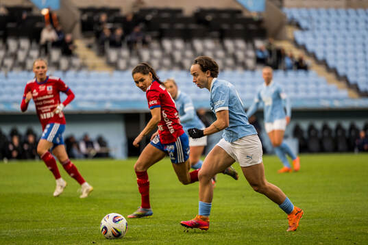 Malmö FFs Miljana Ivanovic och Vittsjös Elisabet Klinga