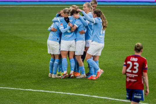Malmö FFs spelare jublar