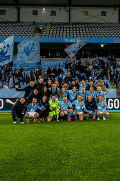 Malmö FFs spelare jublar