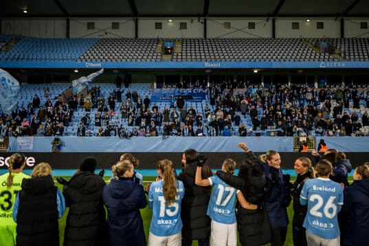 Malmö FFs spelare jublar