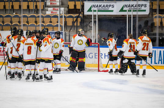 Brynäs målvakt Ena Nystrøm jublar