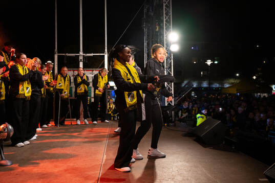 Monica Jusu Bah och Felicia Schröder