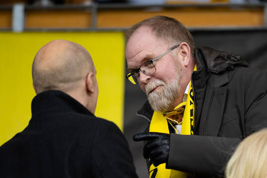 Svenska fotbollsförbundets ordförande Simon Åström och