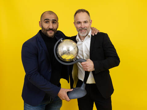 Häckens tränare Mak Lind och sportchef Christian