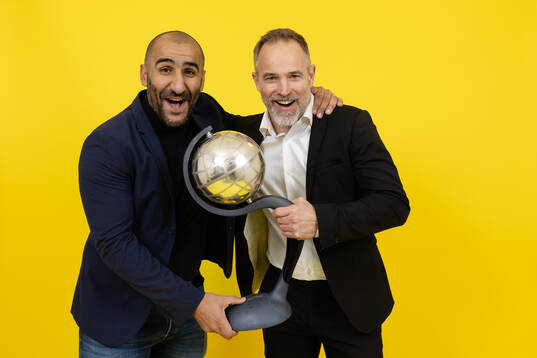 Häckens tränare Mak Lind och sportchef Christian
