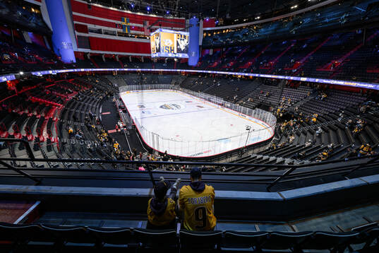 View from the stands inside Avicii Arena