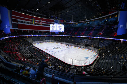 View from the stands inside Avicii Arena