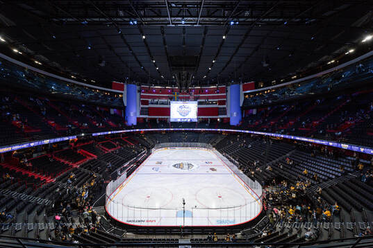 View from the stands inside Avicii Arena