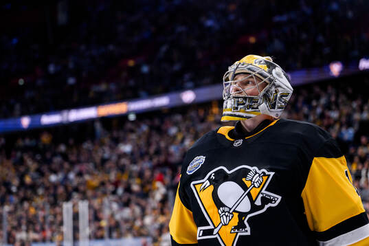 Goaltender Sergei Murashov of Pittsburgh Penguins