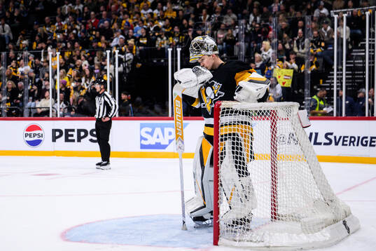Goaltender Sergei Murashov of Pittsburgh Penguins