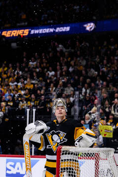 Goaltender Sergei Murashov of Pittsburgh Penguins