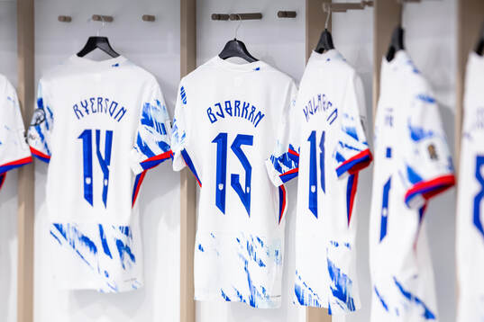 The kit of Fredrik André Bjørkan of Norway in the