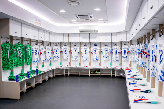 The Norway dressing room