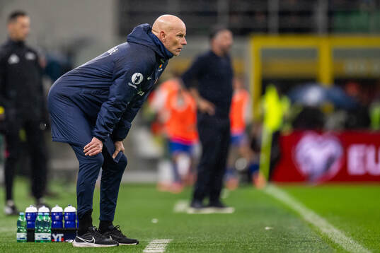 Head coach Ståle Solbakken of Norway