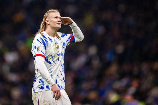 Erling Braut Haaland of Norway celebrates