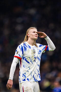 Erling Braut Haaland of Norway celebrates