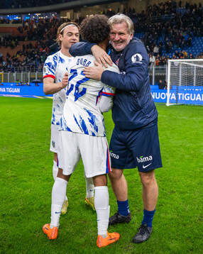 Patrick Berg, Oscar Bobb and assistant coach Kent Bergersen