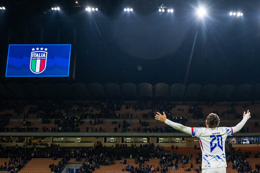 Antonio Nusa of Norway celebrates