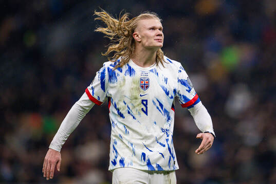 Erling Braut Haaland of Norway celebrates