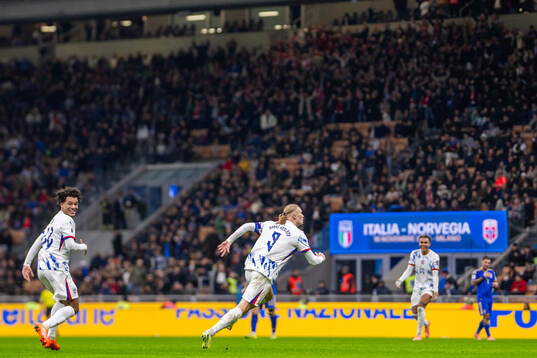 Erling Braut Haaland of Norway celebrates