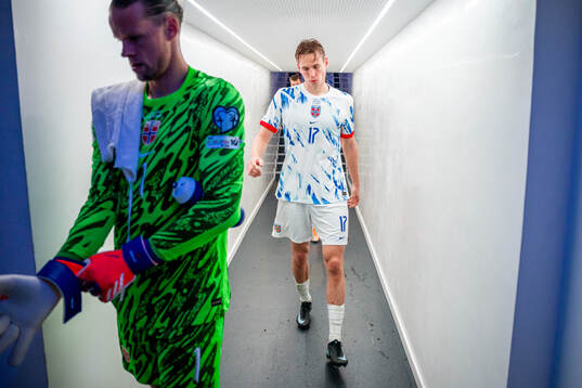 Torbjørn Heggem of Norway at half-time