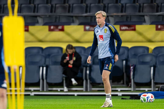 Herman Johansson of the Swedish men's national football team