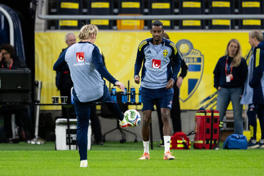 Alexander Isak of the Swedish men's national football team