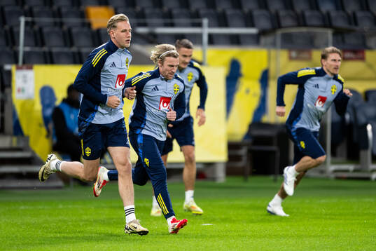 Bläddra bland fler bilder av Football, FIFA World Cup Qualifier, Sweden, Training