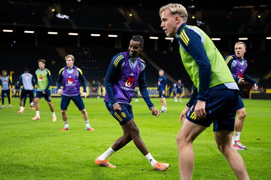 Alexander Isak of the Swedish men's national football team