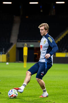 Emil Krafth of the Swedish men's national football team