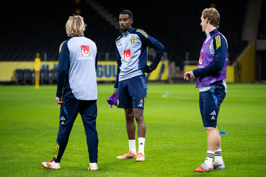 Alexander Isak of the Swedish men's national football team