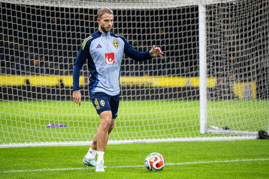 Gustav Lundgren of the Swedish men's national football team