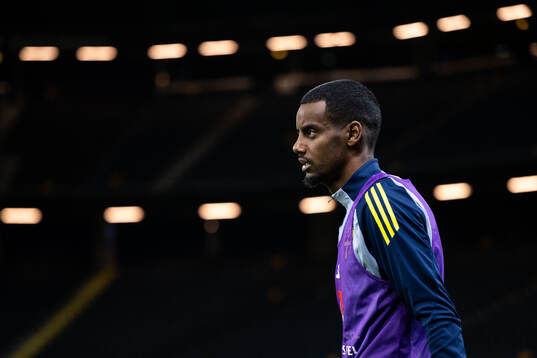 Alexander Isak of the Swedish men's national football team