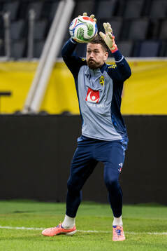 goalkeeper Kristoffer Nordfeldt of the Swedish men's