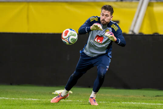 goalkeeper Kristoffer Nordfeldt of the Swedish men's