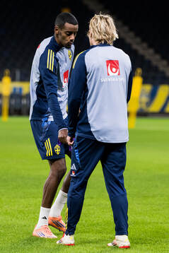 Alexander Isak of the Swedish men's national football team