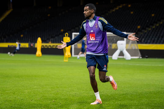 Alexander Isak of the Swedish men's national football team
