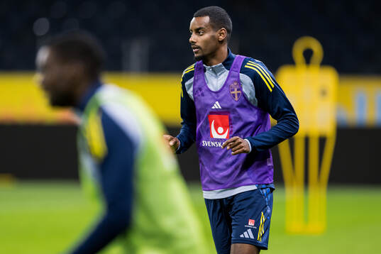 Alexander Isak of the Swedish men's national football team